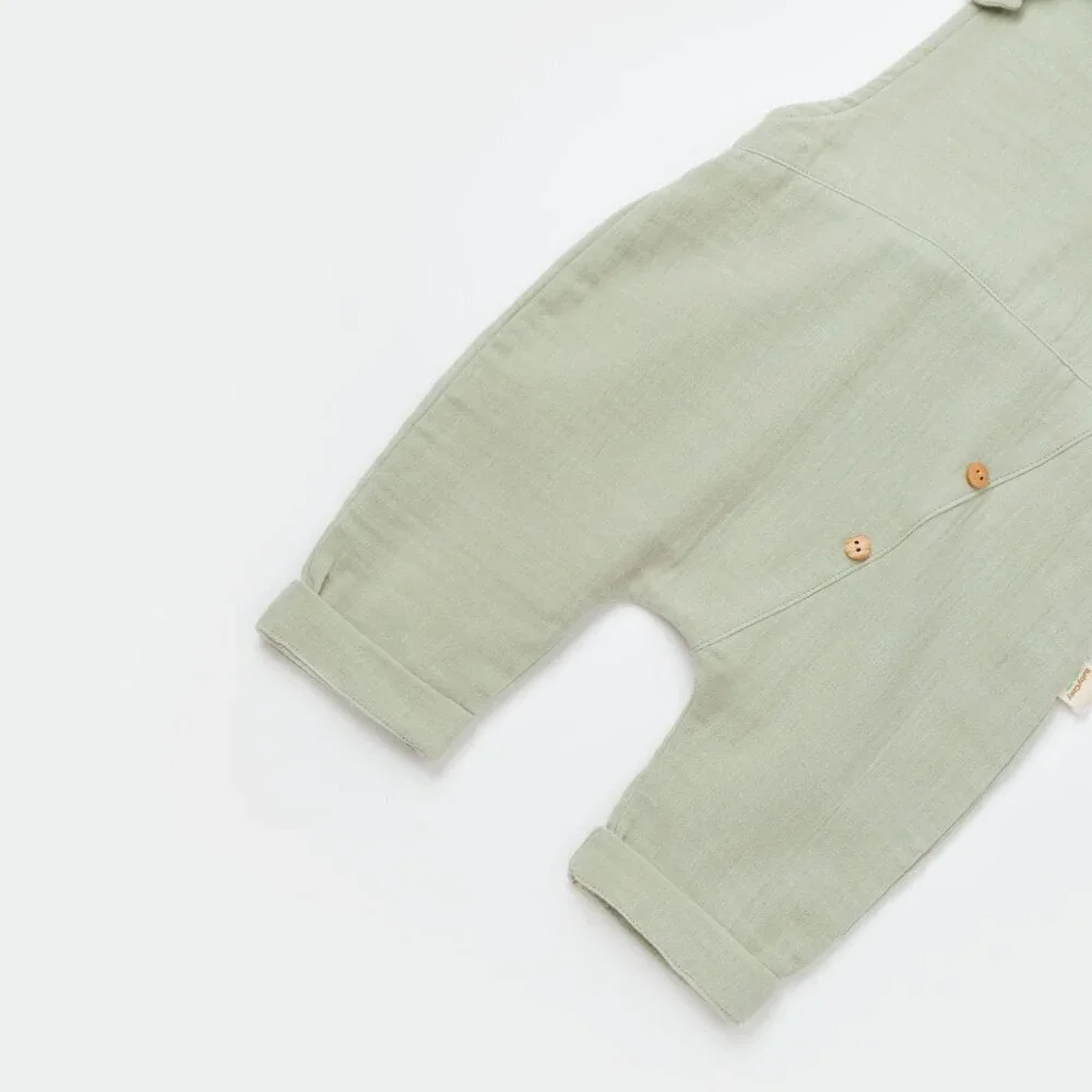 100% Organic Cotton Salopet Romper - Picture 5 of 8